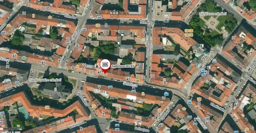 Pronájem bytu 1+1, Praha - Žižkov, Seifertova, 35 m2