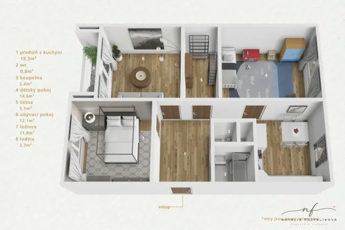Prodej bytu 3+1, Toužim, Na Zámecké, 67 m2
