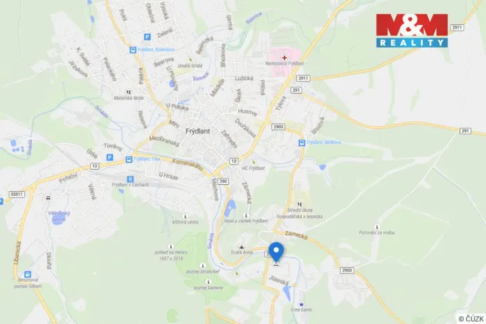 Prodej komerčního pozemku, Frýdlant, 1041 m2