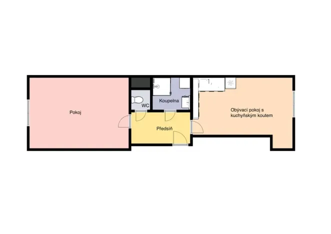 Pronájem bytu 2+kk, Praha - Vysočany, Čerpadlová, 50 m2