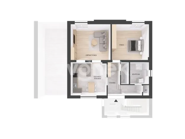 Prodej bytu 2+1, Zlín, Hornomlýnská, 78 m2