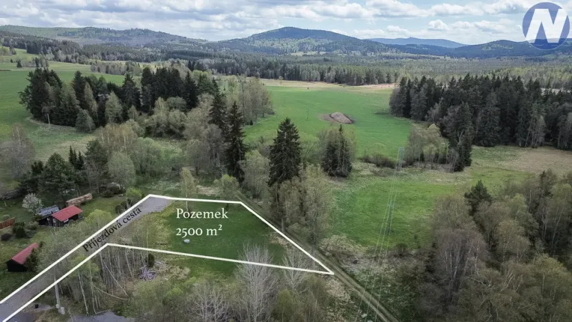 Prodej pozemku pro bydlení, Strážný, 2500 m2