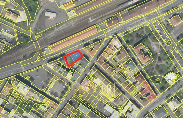 Pronájem komerčního pozemku, Teplice, Na hrázi, 1017 m2