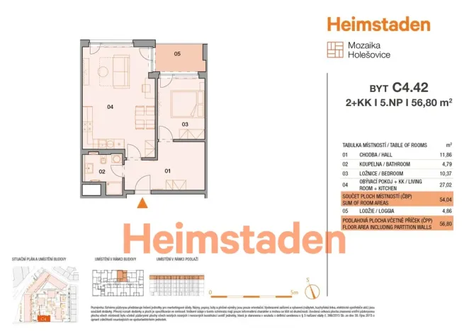 Pronájem bytu 2+kk, Praha - Holešovice, Vrbenského, 56 m2
