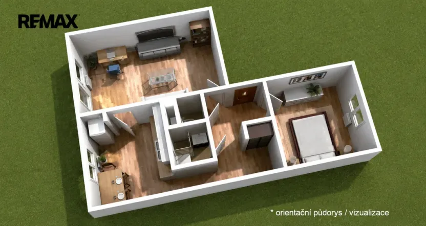Prodej bytu 2+1, Domašov u Šternberka, 59 m2