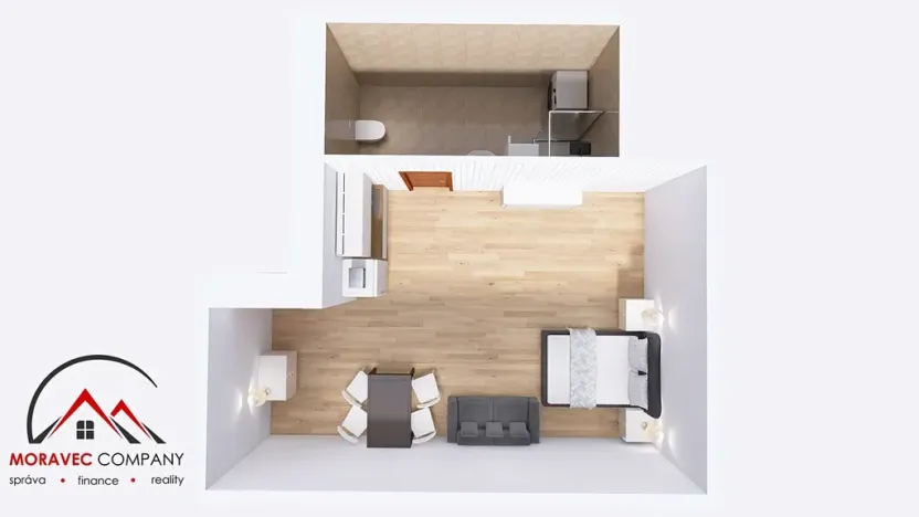 Pronájem bytu 1+kk, Ostrava, Cihelní, 38 m2