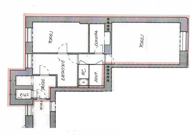 Pronájem bytu 2+1, Brno, Antonínská, 64 m2