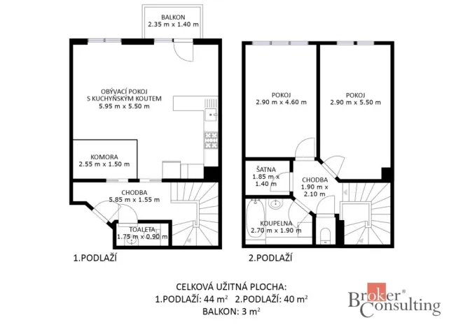 Prodej bytu 3+kk, Brno - Chrlice, Jánošíkova, 84 m2