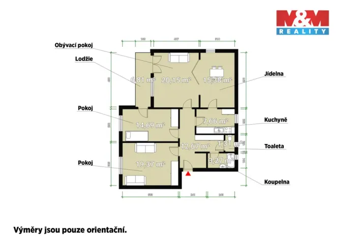 Prodej bytu 3+1, Mníšek pod Brdy, Rymáňská, 102 m2