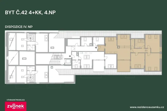 Prodej bytu 4+kk, Vsetín, Horní náměstí, 125 m2