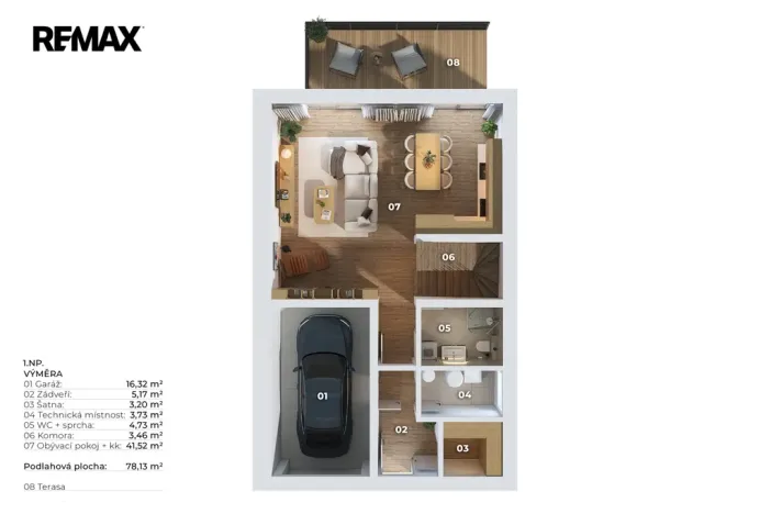 Prodej bytu 5+kk, Unhošť, 156 m2