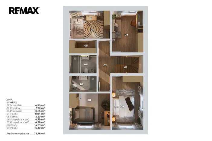 Prodej bytu 5+kk, Unhošť, 156 m2