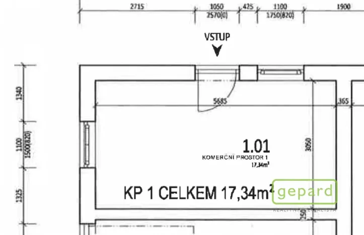 Pronájem obchodního prostoru, Český Brod, Suvorovova, 17 m2