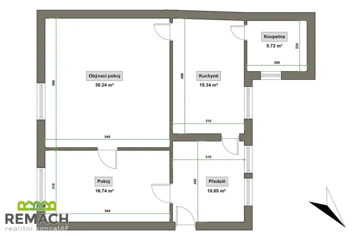 Prodej rodinného domu, Huštěnovice, 78 m2