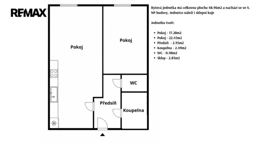 Prodej bytu 2+kk, Praha - Horní Počernice, Tlustého, 49 m2