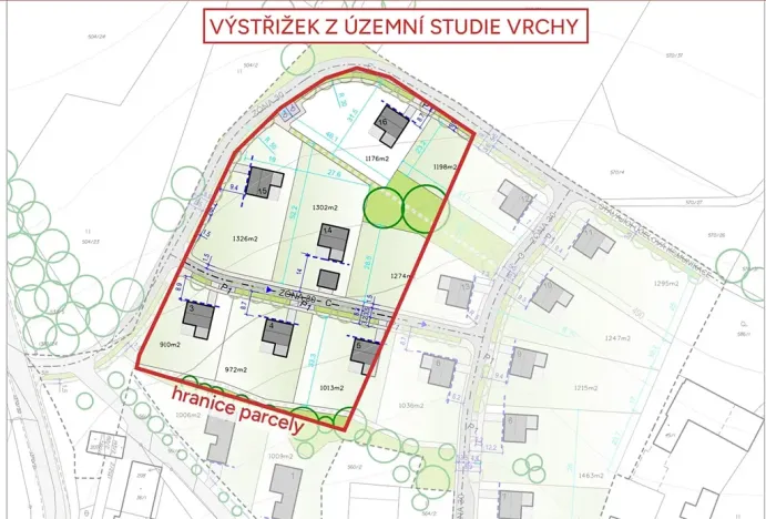 Prodej pozemku pro bydlení, Vrchy, 9986 m2