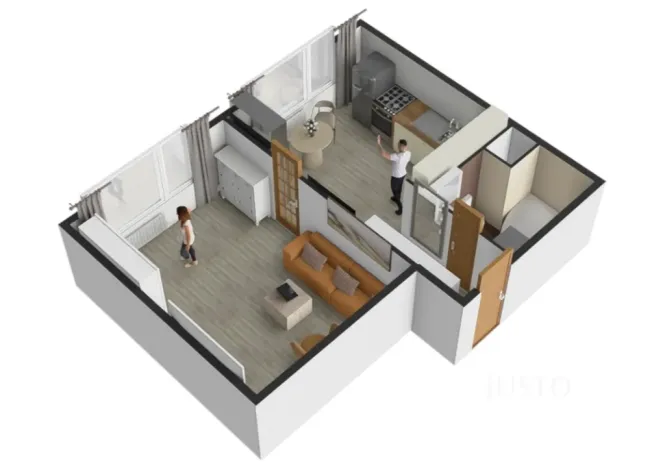 Prodej bytu 1+1, Ústí nad Labem - Severní Terasa, Meruňková, 35 m2