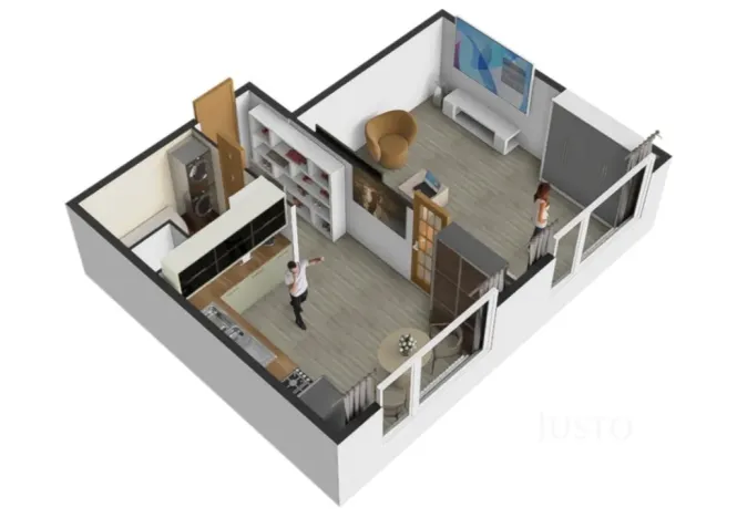 Prodej bytu 1+1, Ústí nad Labem - Severní Terasa, Meruňková, 35 m2