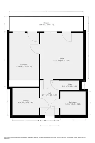 Pronájem bytu 2+kk, Praha - Bohnice, Ústavní, 55 m2
