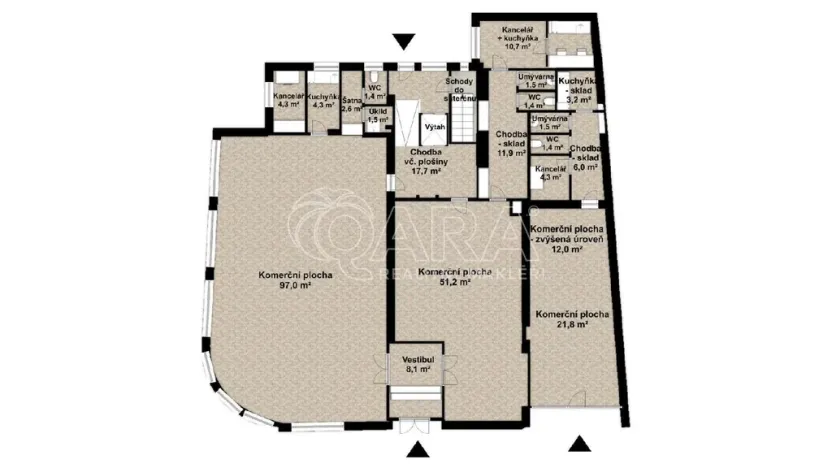 Prodej komerční nemovitosti, Nová Paka, Komenského, 675 m2