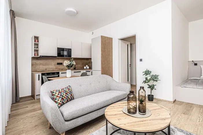 Pronájem bytu 1+kk, Praha - Karlín, Pobřežní, 31 m2