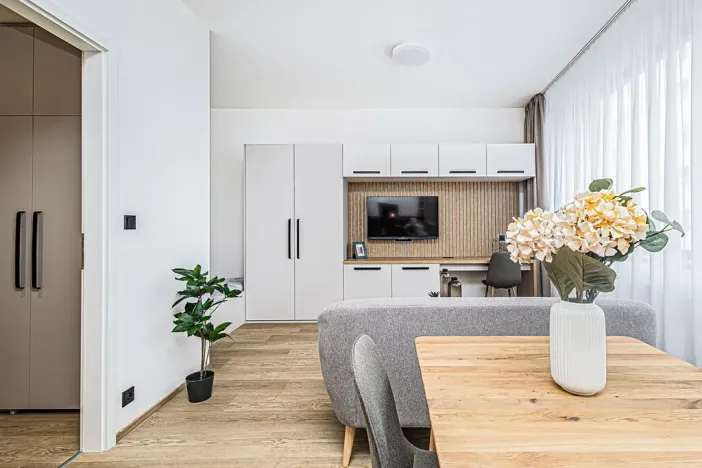 Pronájem bytu 1+kk, Praha - Karlín, Pobřežní, 31 m2