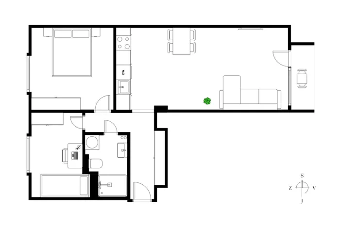 Prodej bytu 3+kk, Praha - Strašnice, Donatellova, 56 m2
