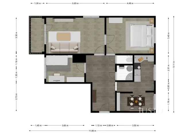 Prodej bytu 3+1, Písek - Hradiště, Ke Střelnici, 78 m2