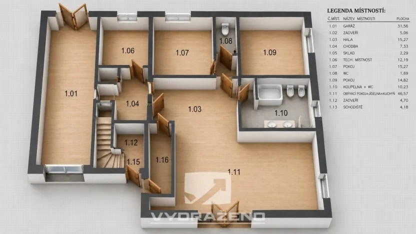 Prodej bytu 5+1, Roztoky, 176 m2