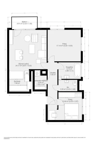 Pronájem bytu 3+kk, Brno, Kumpoštova, 84 m2
