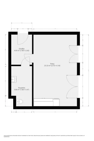Pronájem bytu 1+kk, Brno, U zoologické zahrady, 37 m2