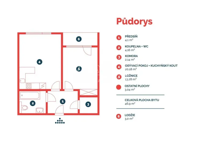 Pronájem bytu 2+kk, Praha - Uhříněves, Oty Bubeníčka, 47 m2