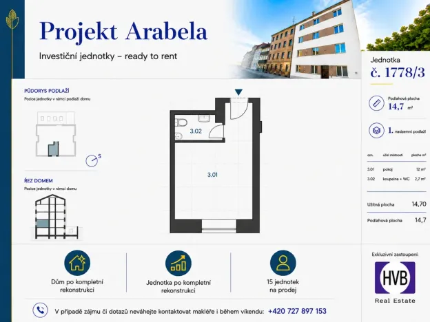 Prodej obchodního prostoru, Praha, U zákrutu, 15 m2