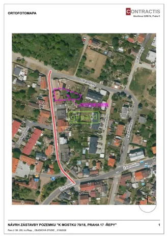Prodej pozemku pro bydlení, Praha - Řepy, K mostku, 328 m2