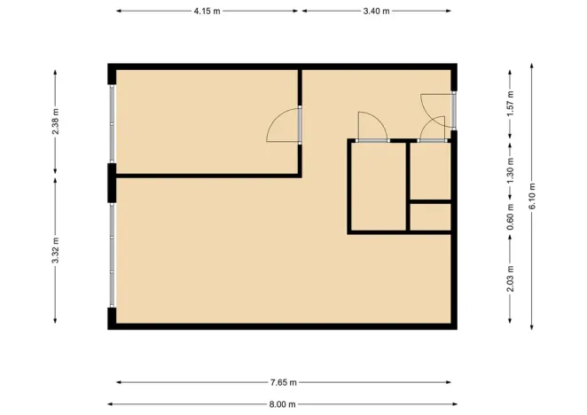 Pronájem bytu 2+kk, Zruč nad Sázavou, Na Pohoří, 43 m2