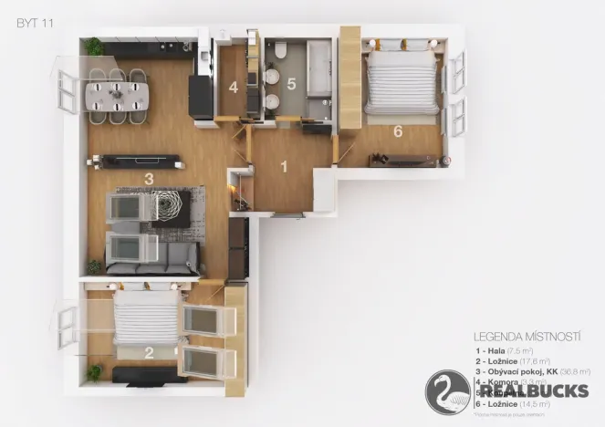Prodej bytu 3+kk, Turnov, Palackého, 88 m2
