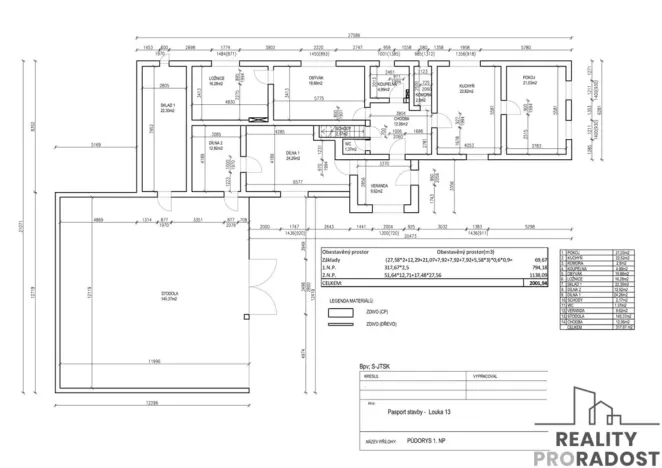 Pronájem rodinného domu, Vrbatův Kostelec - Louka, 137 m2
