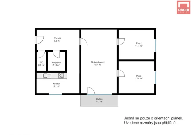 Prodej bytu 3+1, Olomouc, Tovární, 60 m2
