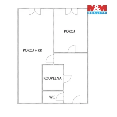 Prodej bytu 2+kk, Praha - Letňany, Krausova, 42 m2