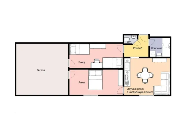 Prodej bytu 3+kk, Janov nad Nisou - Hraničná, 62 m2