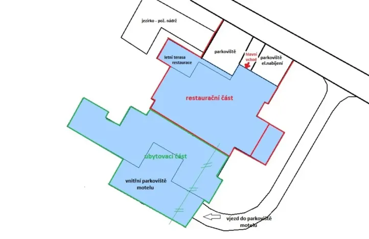 Pronájem restaurace, Jihlava - Pávov, 450 m2