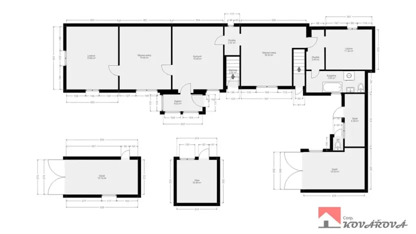 Prodej rodinného domu, Nová Ves, 322 m2