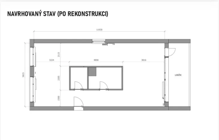 Pronájem bytu 2+kk, Praha - Braník, Novodvorská, 75 m2