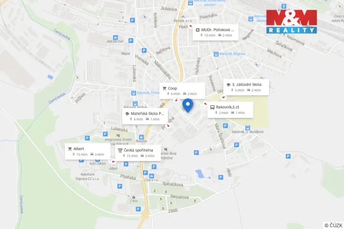Pronájem bytu 3+1, Rakovník - Rakovník II, Školní, 60 m2