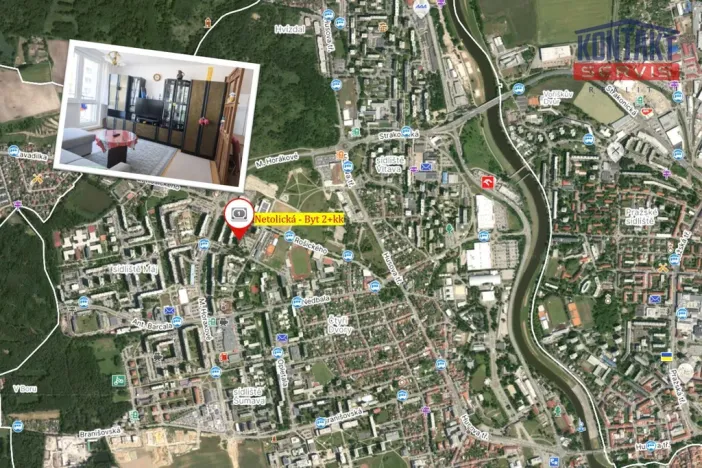 Pronájem bytu 2+kk, České Budějovice - České Budějovice 2, Netolická, 39 m2
