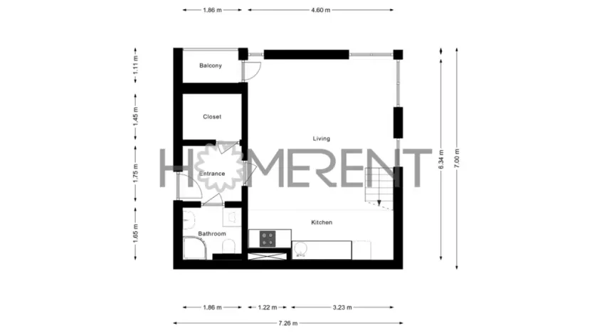 Pronájem bytu 3+kk, Rudná, Ke Školce, 82 m2