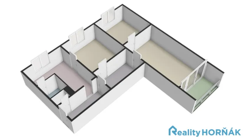 Prodej bytu 3+1, Bechyně, Libušina, 72 m2