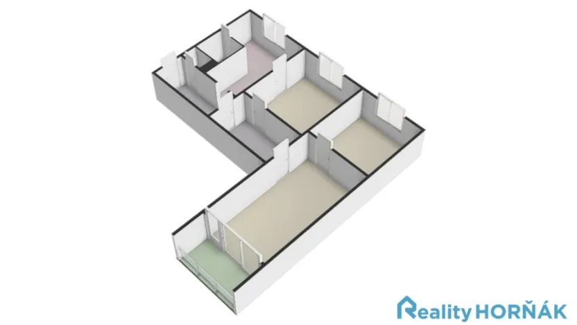 Prodej bytu 3+1, Bechyně, Libušina, 72 m2