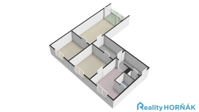Prodej bytu 3+1, Bechyně, Libušina, 72 m2