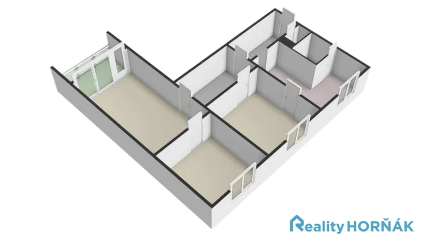 Prodej bytu 3+1, Bechyně, Libušina, 72 m2
